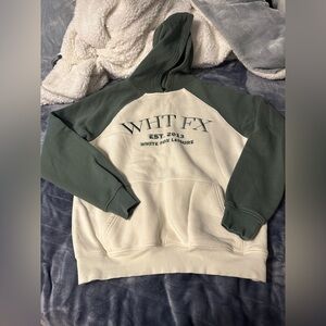 Women’s white fox sweatshirt